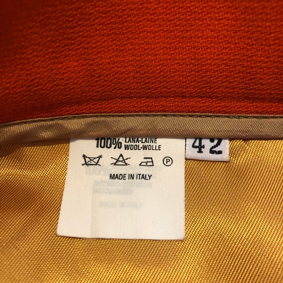 Alberto Biani Orange Women’s Skirt Size 42/8 - Picture 4 of 8